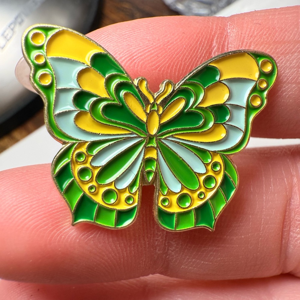 Colorful Butterfly brooch